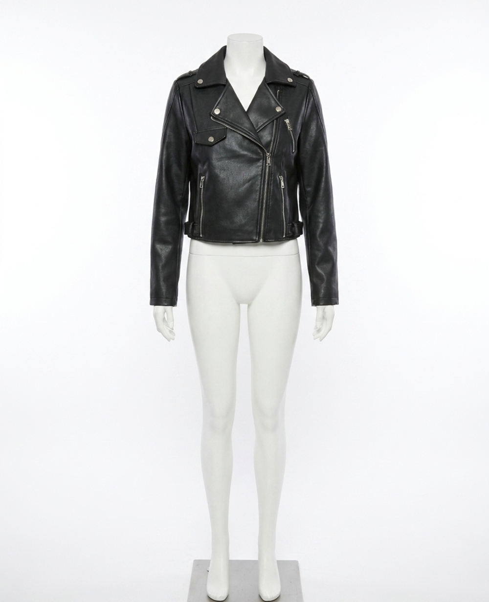 NEW MOLLY BRACKEN harley moto jacket in black
